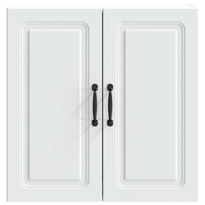 Wandkast Wit 59 x 31 x 60 cm Bewerkt hout
