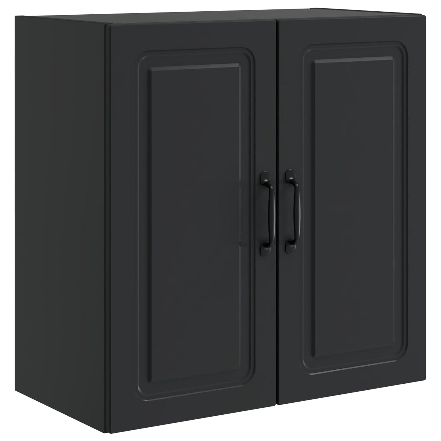 Wandkast Zwart 59 x 31 x 60 cm Bewerkt hout
