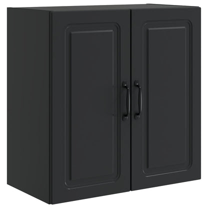 Wandkast Zwart 59 x 31 x 60 cm Bewerkt hout