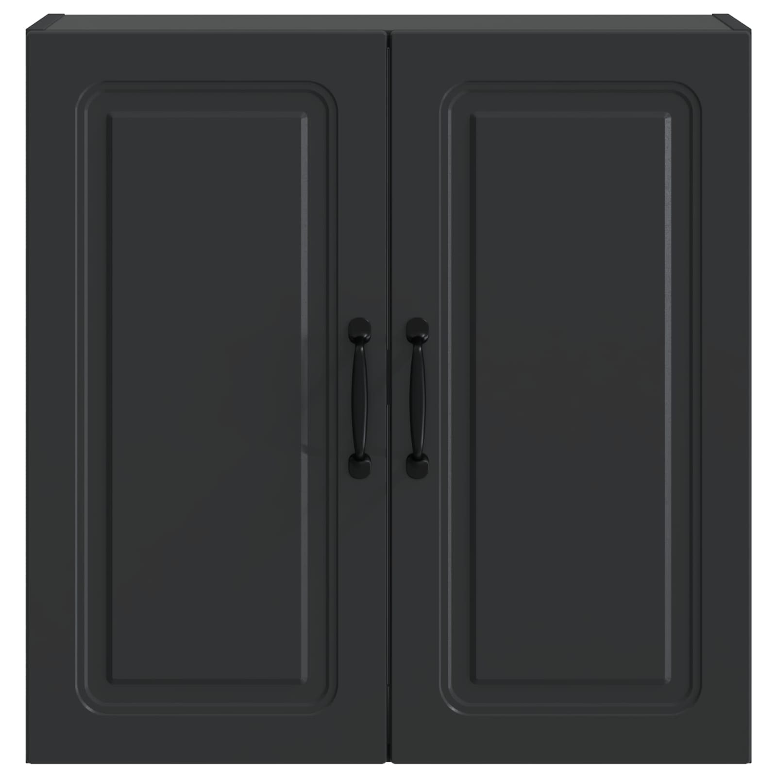 Wandkast Zwart 59 x 31 x 60 cm Bewerkt hout