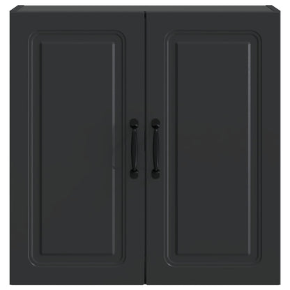 Wandkast Zwart 59 x 31 x 60 cm Bewerkt hout