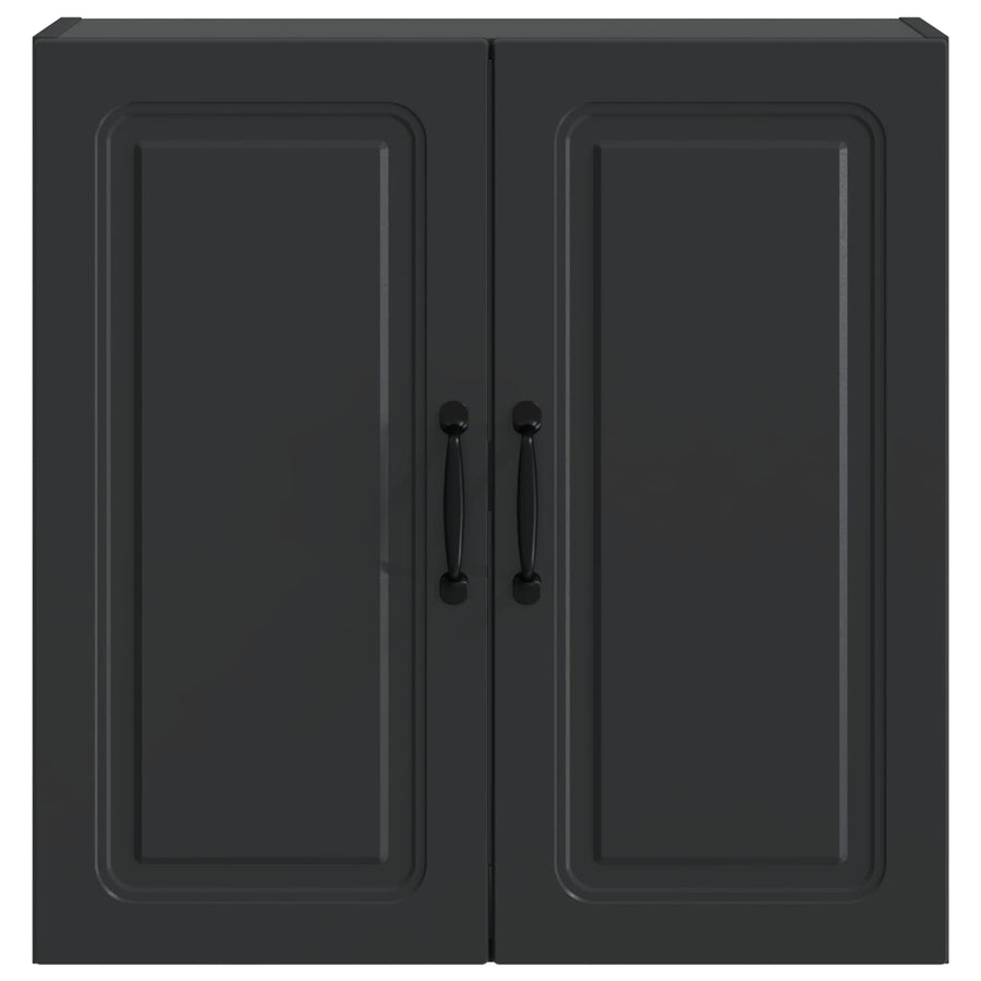 Wandkast Zwart 59 x 31 x 60 cm Bewerkt hout