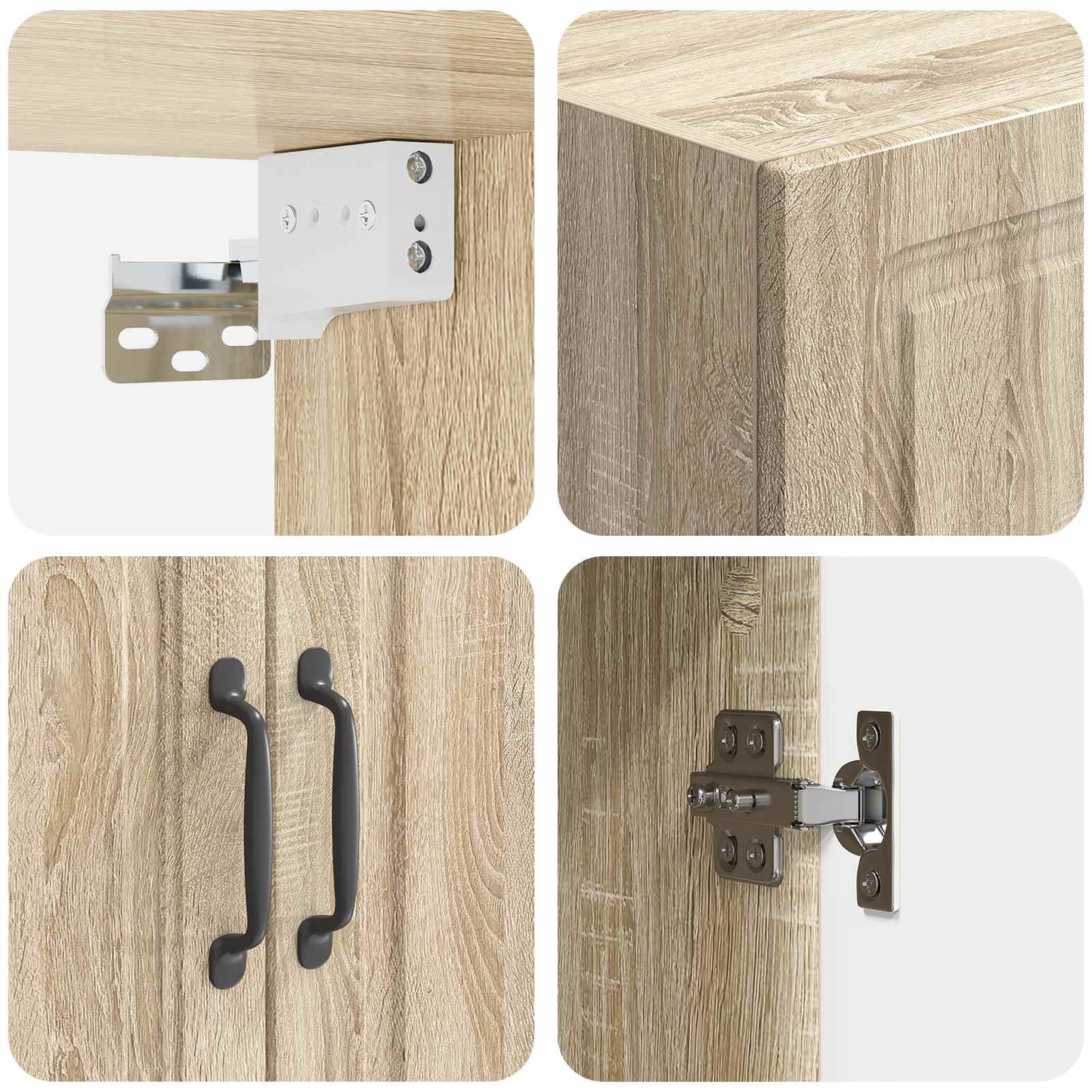 Wandkast Sonoma Eiken 59 x 31 x 60 cm Bewerkt hout