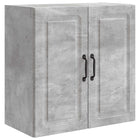 Wandkast 59x31x60 cm bewerkt hout betongrijs muurmontage