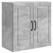Wandkast 59x31x60 cm bewerkt hout betongrijs muurmontage