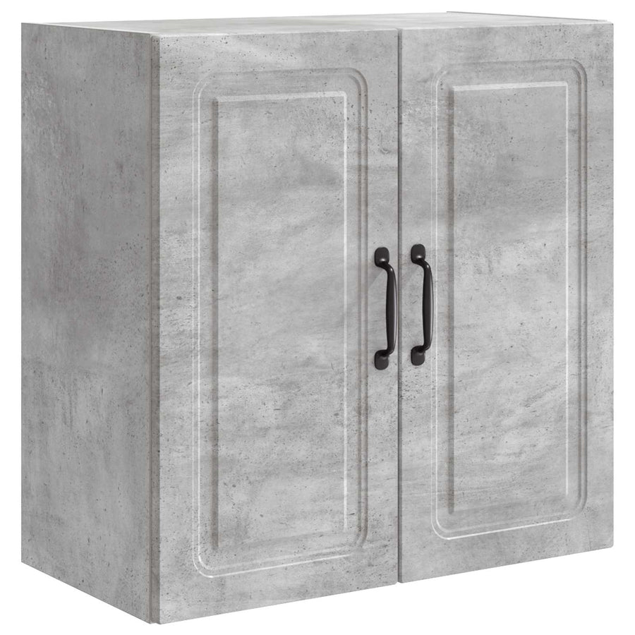 Wandkast Betongrijs 59 x 31 x 60 cm Bewerkt hout