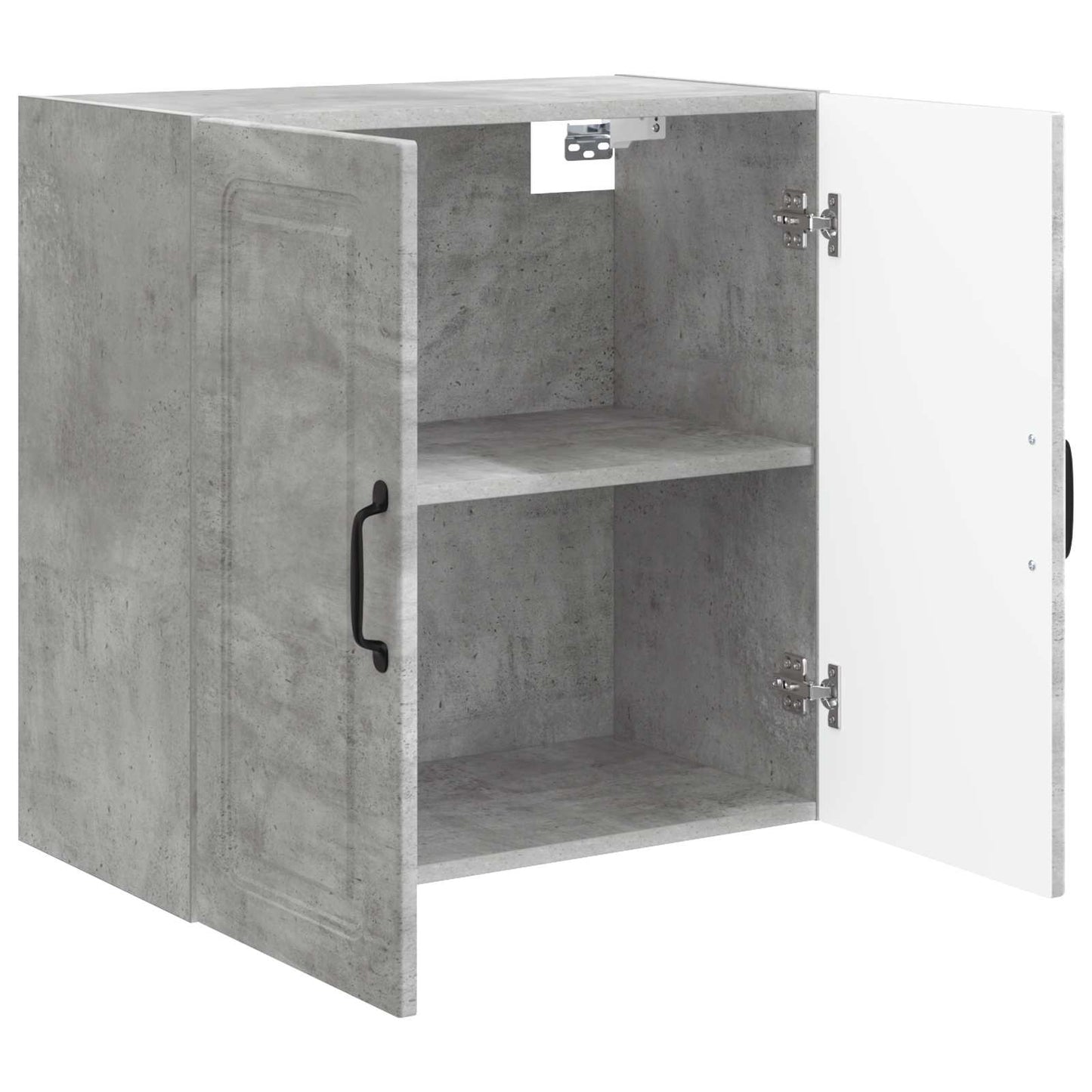 Wandkast Betongrijs 59 x 31 x 60 cm Bewerkt hout