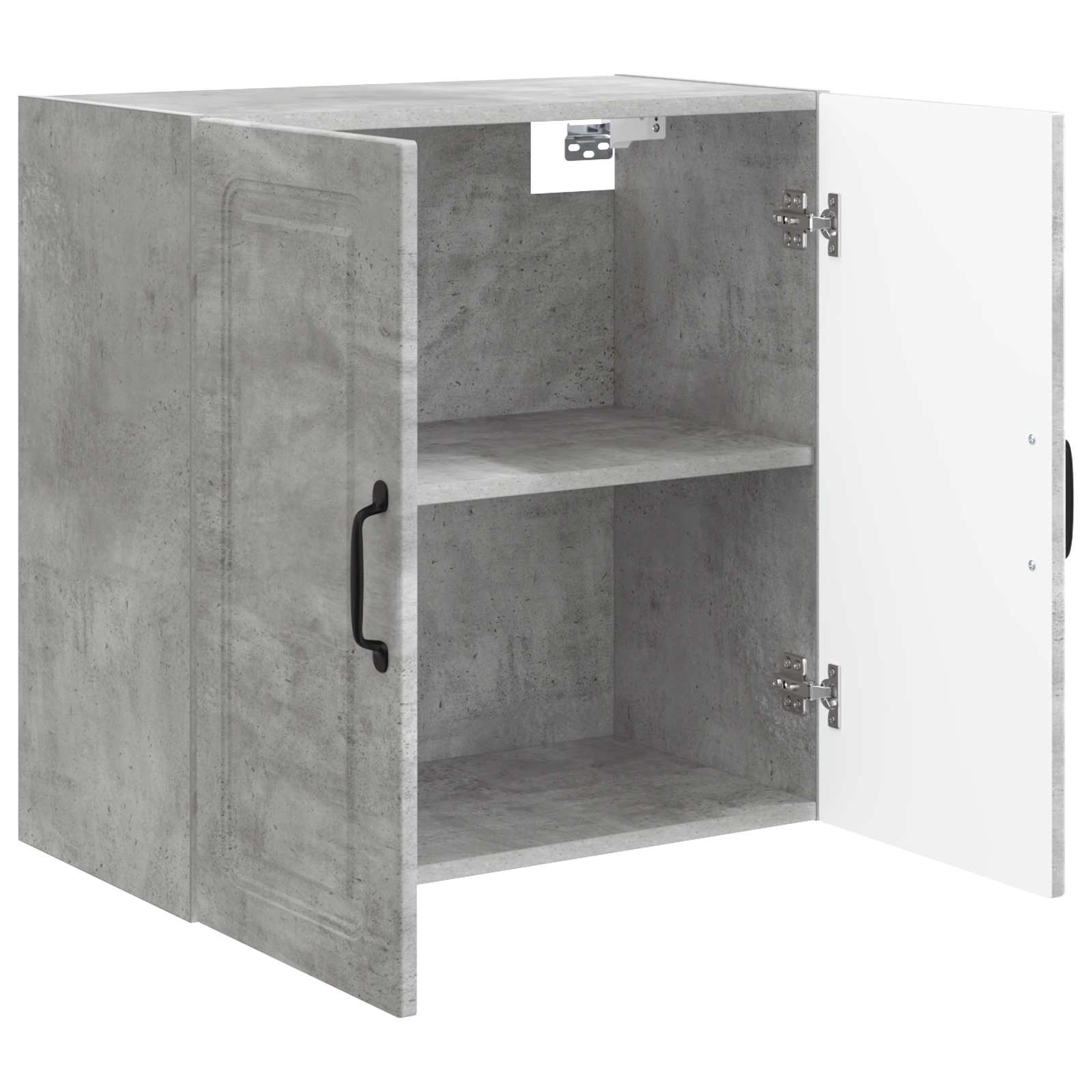 Wandkast Betongrijs 59 x 31 x 60 cm Bewerkt hout