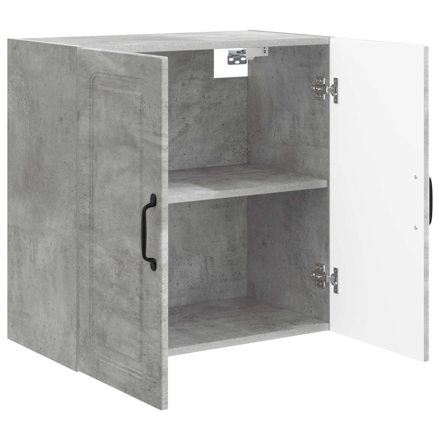 Wandkast Betongrijs 59 x 31 x 60 cm Bewerkt hout