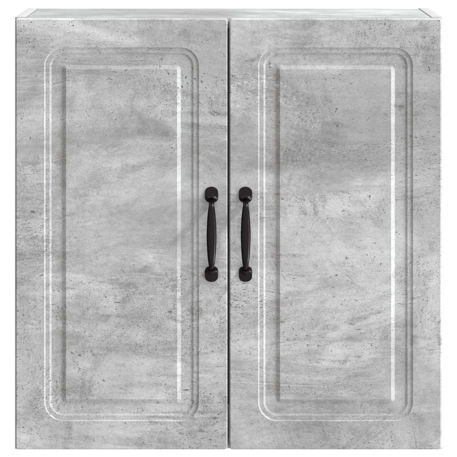 Wandkast Betongrijs 59 x 31 x 60 cm Bewerkt hout