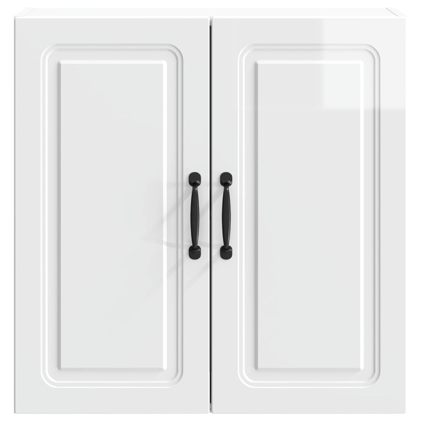 Wandkast Hoogglans Wit 59 x 31 x 60 cm Bewerkt hout