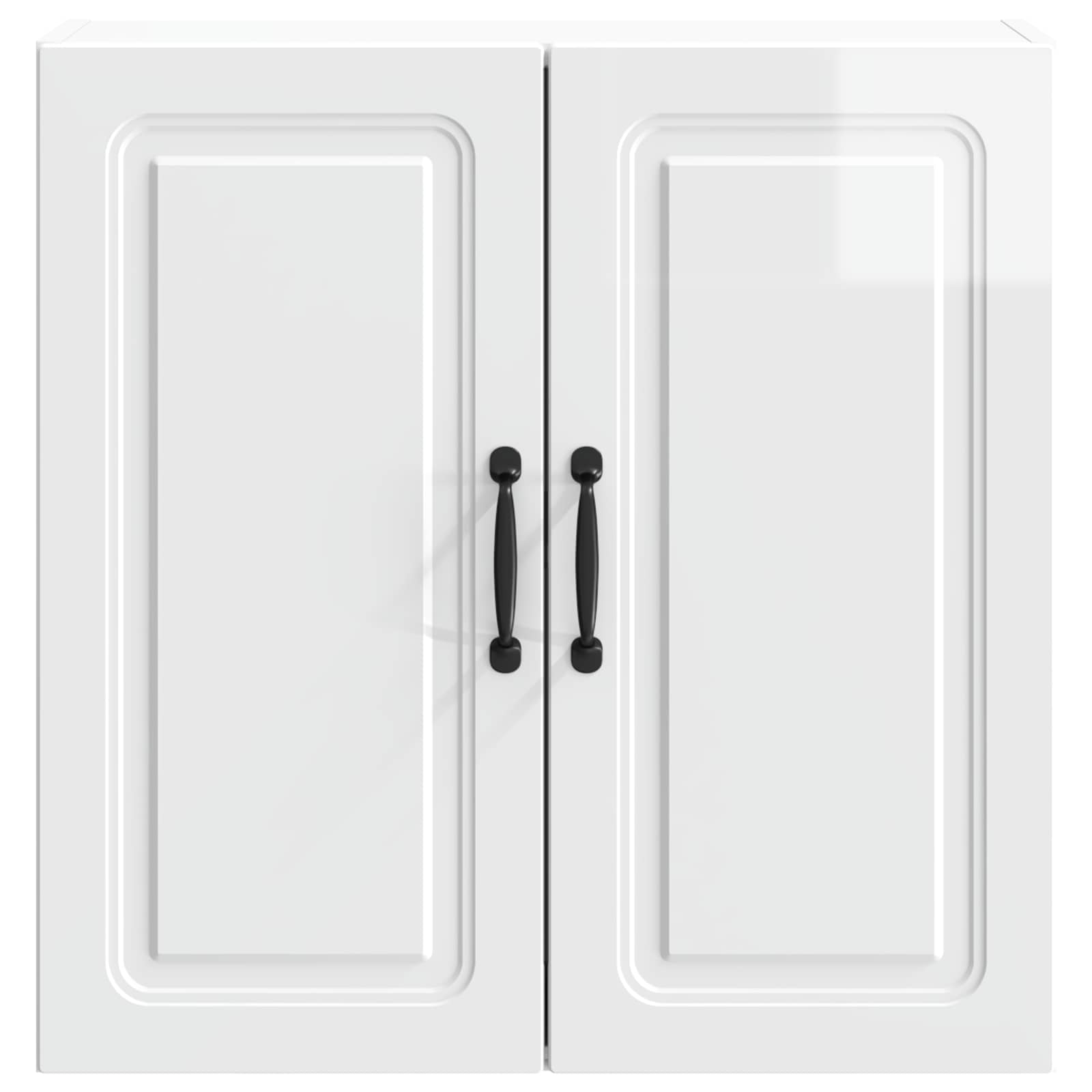 Wandkast Hoogglans Wit 59 x 31 x 60 cm Bewerkt hout