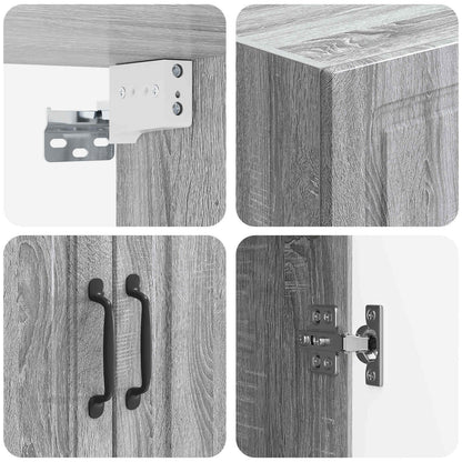 Wandkast Grijs Sonoma 59 x 31 x 60 cm Bewerkt hout