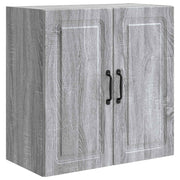 Wandkast 59x31x60 cm spaanplaat grijs