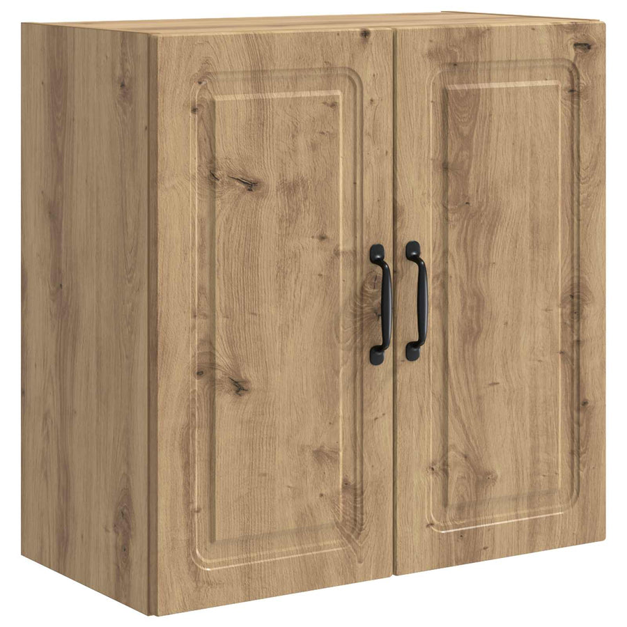 Wandkast Artisanaal eiken 59 x 31 x 60 cm Bewerkt hout