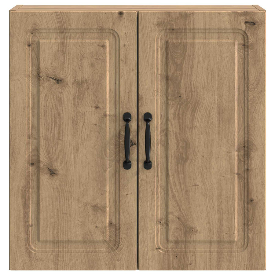 Wandkast Artisanaal eiken 59 x 31 x 60 cm Bewerkt hout
