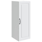 Wandkast 33x34,5x90 cm wit bewerkt hout muurmontage