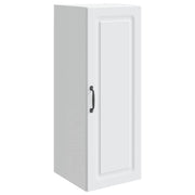 Wandkast 33x34,5x90 cm wit bewerkt hout muurmontage