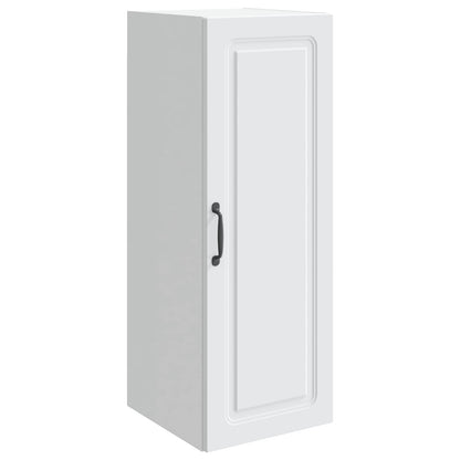 Wandkast Wit 33 x 34,5 x 90 cm Bewerkt hout
