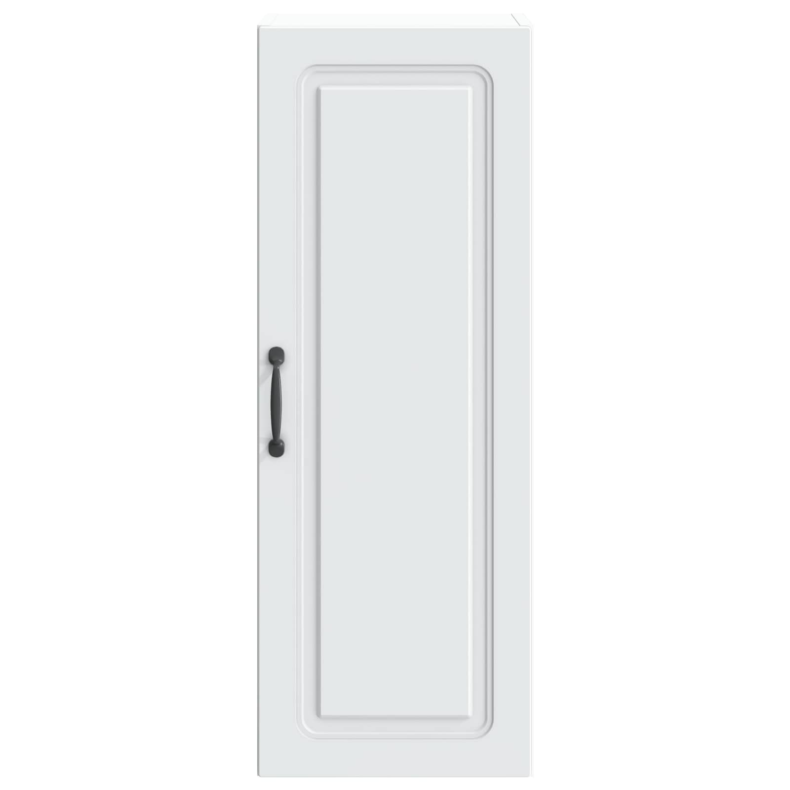 Wandkast Wit 33 x 34,5 x 90 cm Bewerkt hout
