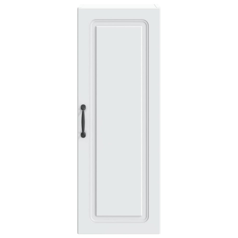 Wandkast Wit 33 x 34,5 x 90 cm Bewerkt hout