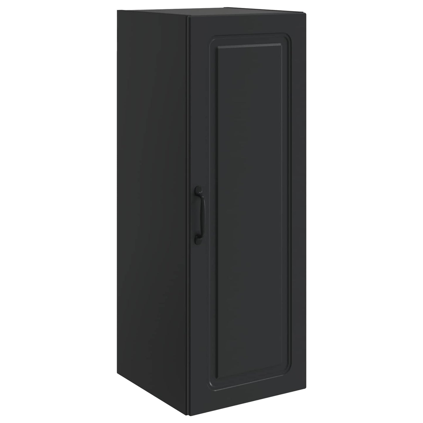 Wandkast Zwart 33 x 34,5 x 90 cm Bewerkt hout