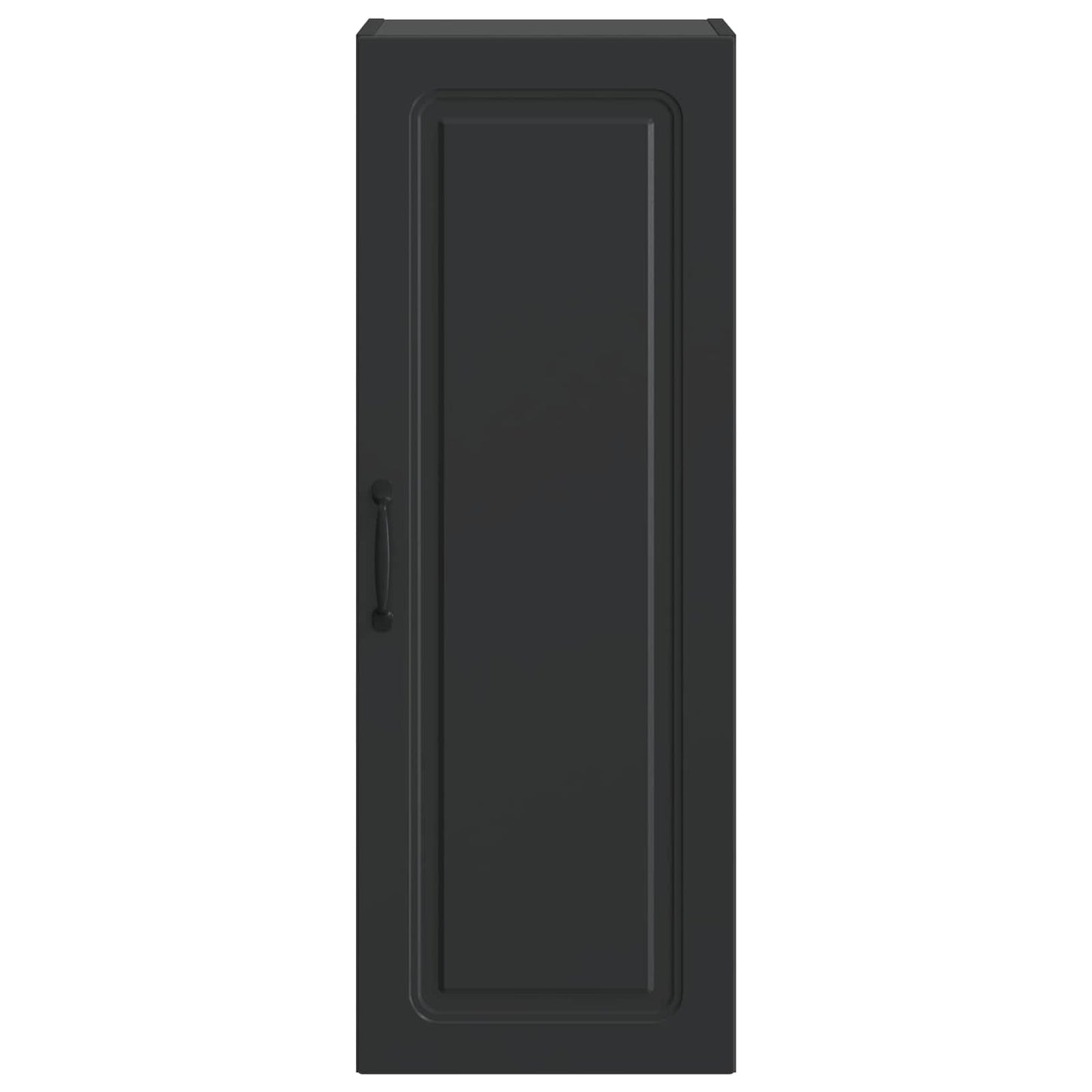 Wandkast Zwart 33 x 34,5 x 90 cm Bewerkt hout