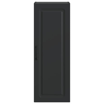 Wandkast Zwart 33 x 34,5 x 90 cm Bewerkt hout