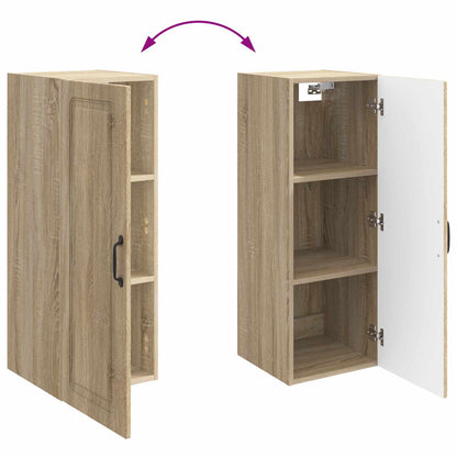 Wandkast Sonoma Eiken 33 x 34,5 x 90 cm Bewerkt hout