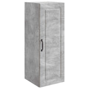 Wandkast 33x34,5x90 cm betongrijs bewerkt hout