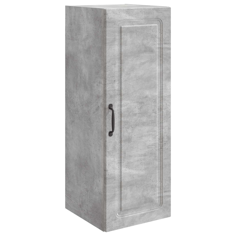 Wandkast Betongrijs 33 x 34,5 x 90 cm Bewerkt hout