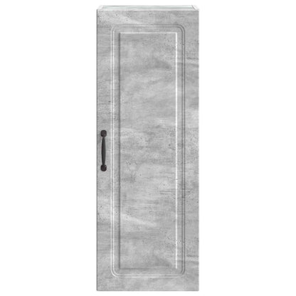Wandkast Betongrijs 33 x 34,5 x 90 cm Bewerkt hout