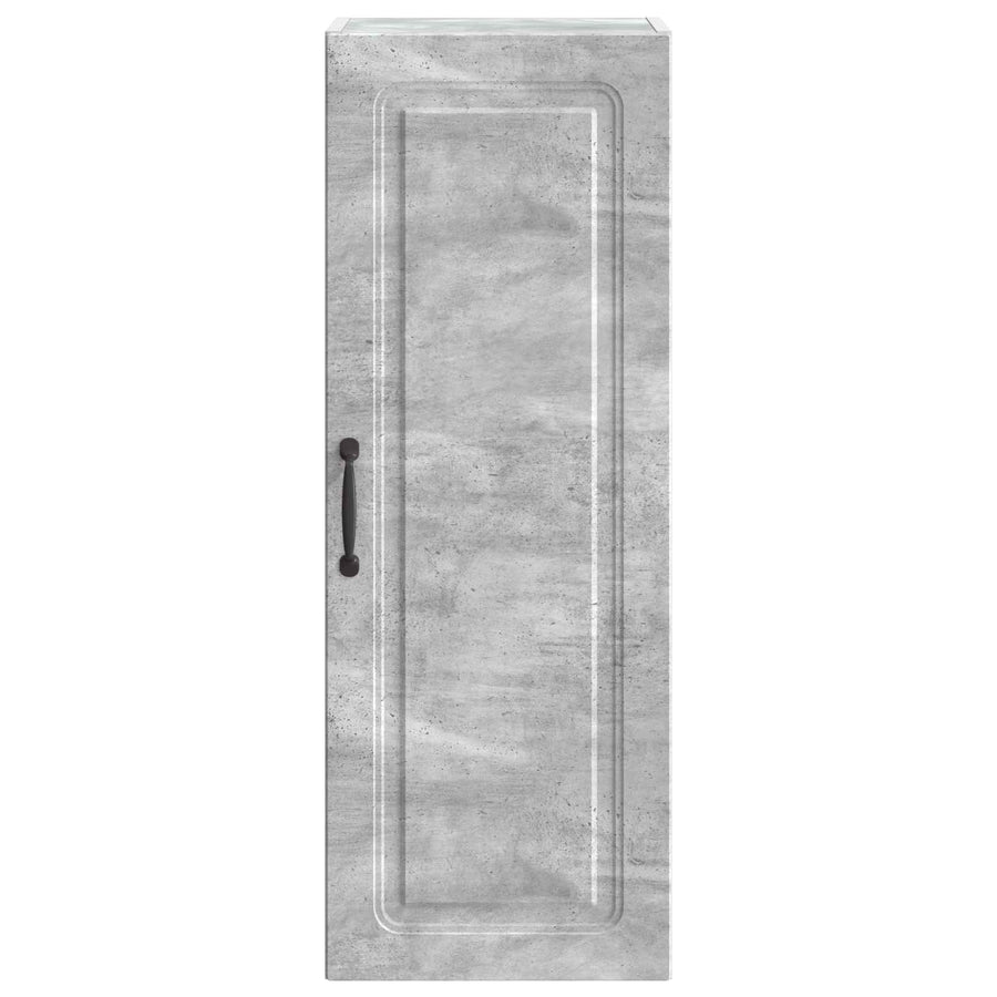 Wandkast Betongrijs 33 x 34,5 x 90 cm Bewerkt hout