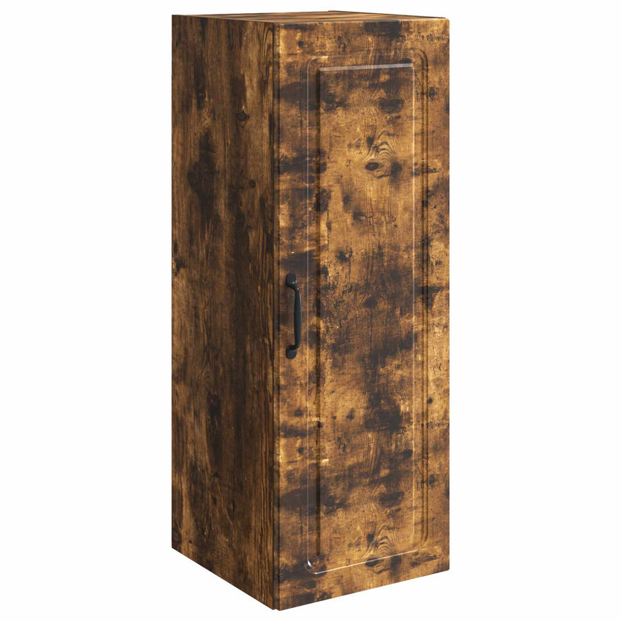Wandkast Gerookt eiken 33 x 34,5 x 90 cm Bewerkt hout