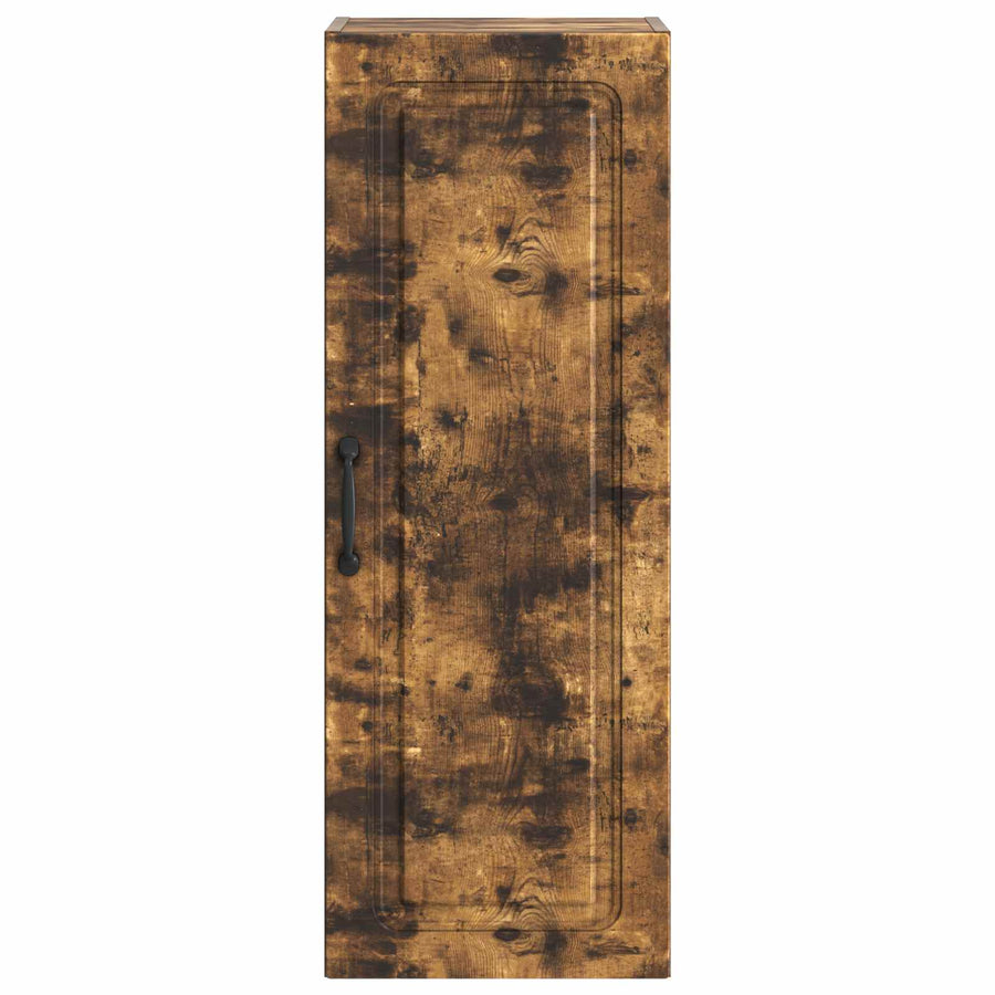Wandkast Gerookt eiken 33 x 34,5 x 90 cm Bewerkt hout