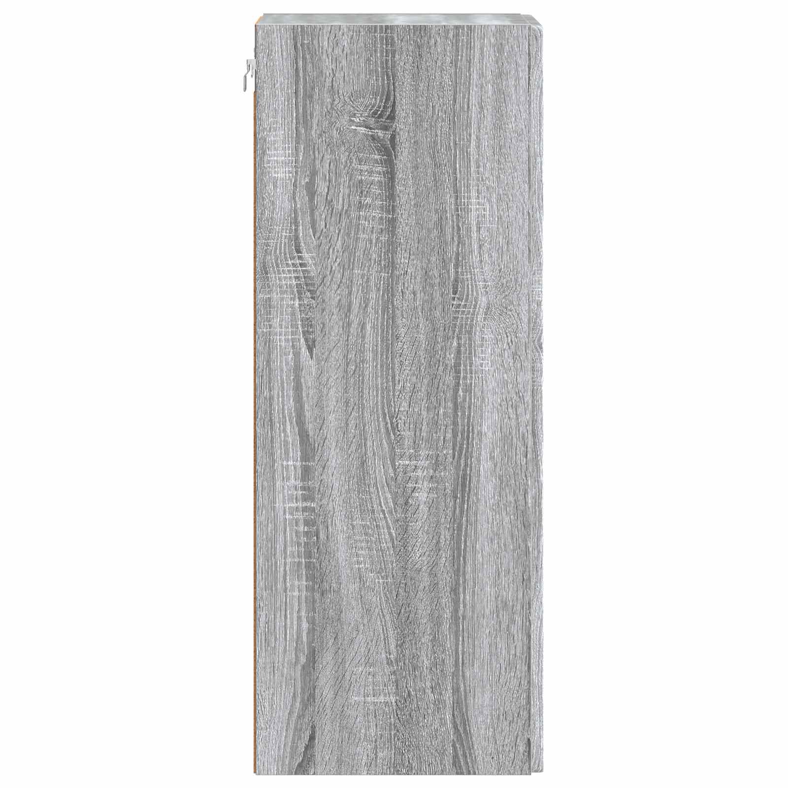 Wandkast Grijs Sonoma 33 x 34,5 x 90 cm Bewerkt hout