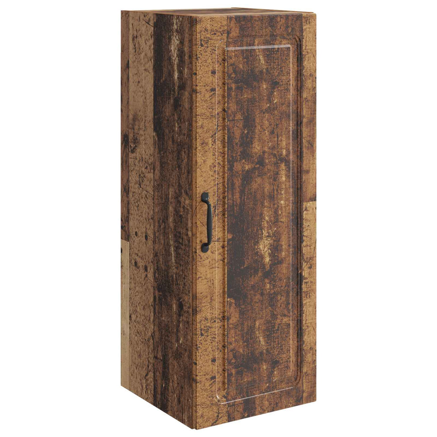 Wandkast Oud hout 33 x 34,5 x 90 cm Bewerkt hout