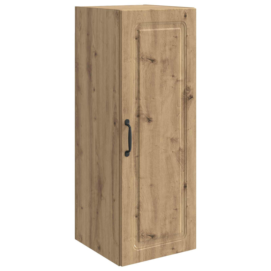Wandkast Artisanaal eiken 33 x 34,5 x 90 cm Bewerkt hout