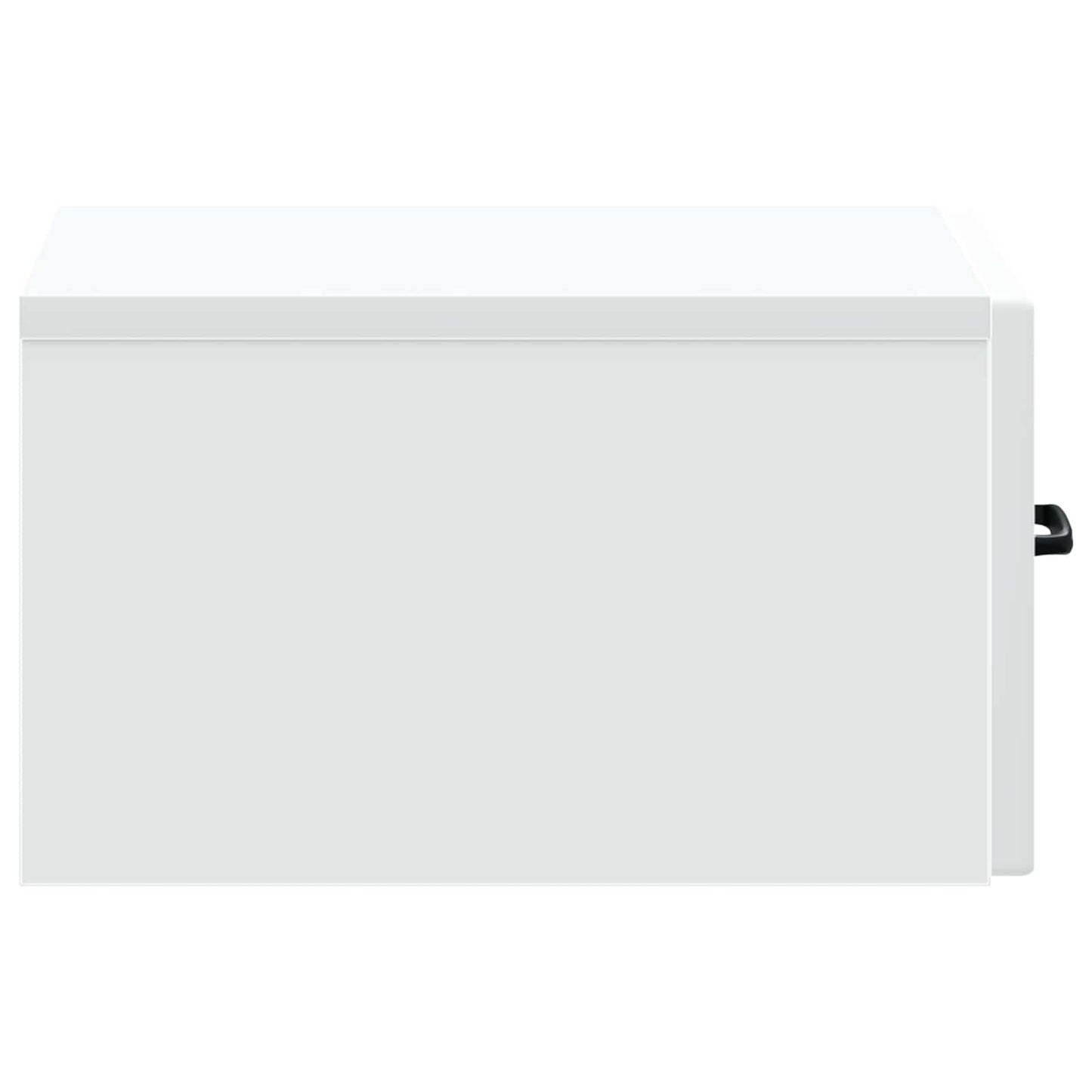 Wandbeugel Bedkast 2 pcs Wit 34,5 x 33 x 20 cm Bewerkt hout