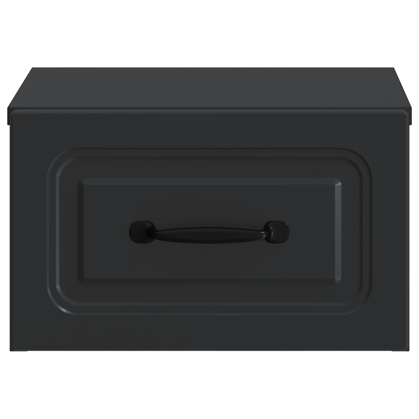 Wandbeugel Bedkast 2 pcs Zwart 34,5 x 33 x 20 cm Bewerkt hout