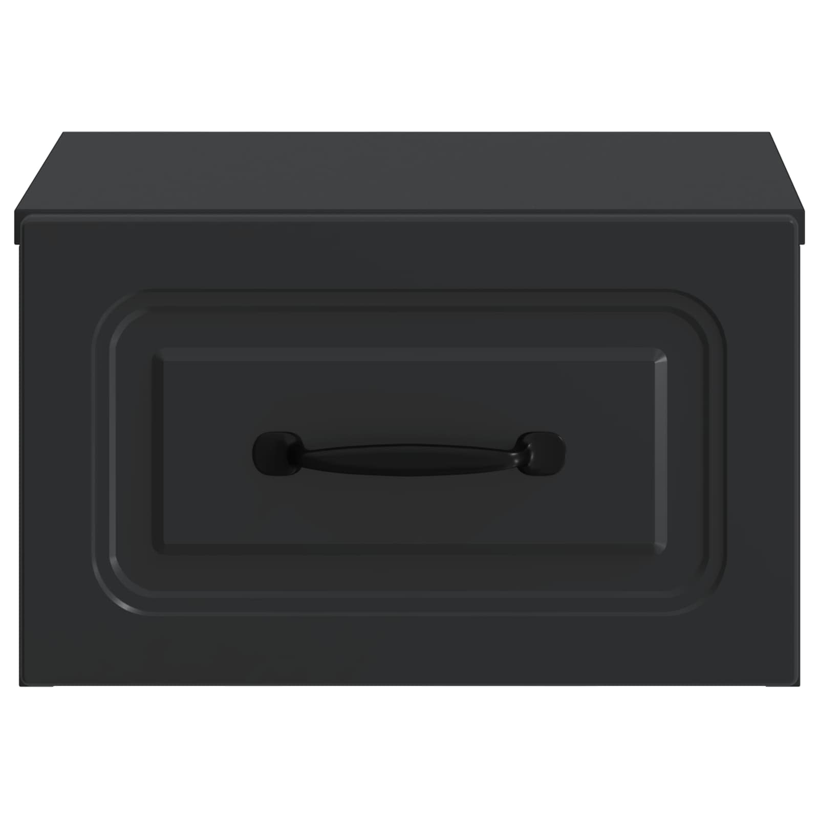 Wandbeugel Bedkast 2 pcs Zwart 34,5 x 33 x 20 cm Bewerkt hout