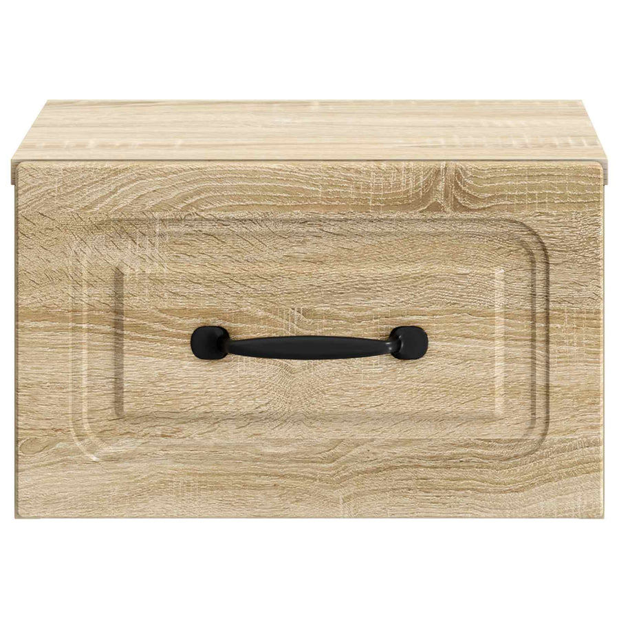 Wandbeugel Bedkast Sonoma Eiken 34,5 x 33 x 20 cm Bewerkt hout