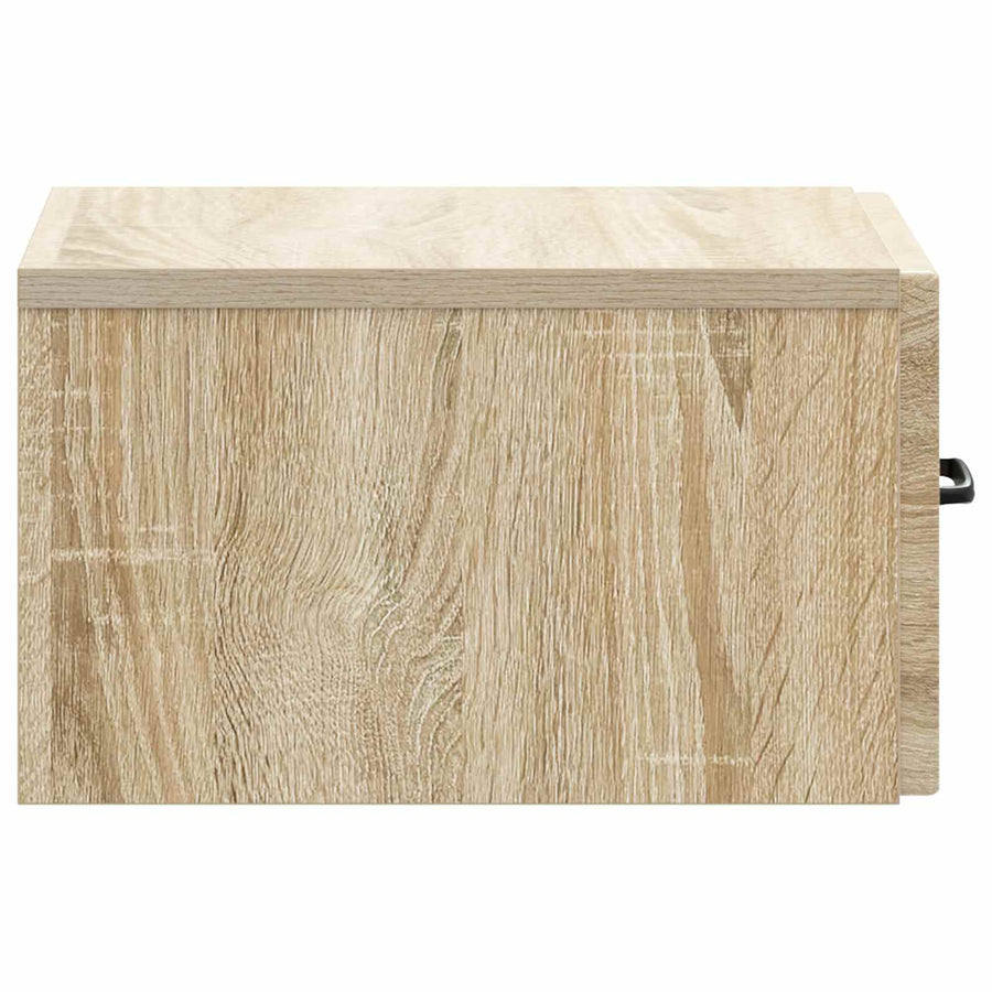 Wandbeugel Bedkast Sonoma Eiken 34,5 x 33 x 20 cm Bewerkt hout