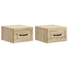Wandbeugel Bedkast 2 pcs Sonoma Eiken 34,5 x 33 x 20 cm