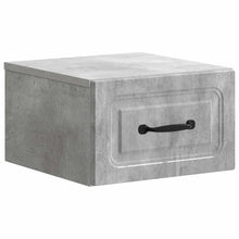 Wandbeugel Bedkast Betongrijs 34,5 x 33 x 20 cm Bewerkt hout
