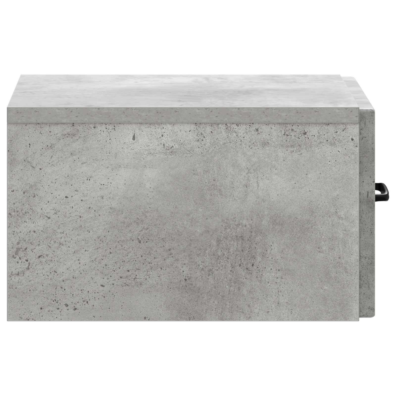 Wandbeugel Bedkast Betongrijs 34,5 x 33 x 20 cm Bewerkt hout