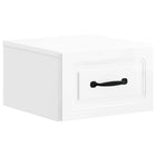 Wall Bracket Bed Cabinet High Gloss White 34.5 x 33 x 20 cm Engineered Wood