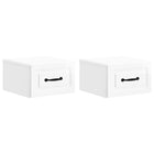 Wall Bracket for Wall Bed 2 pcs High Gloss White 34.5 x 33 x 20 cm
