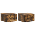 Wall bracket Murphy bed 2 pcs Smoked oak 34.5 x 33 x 20 cm