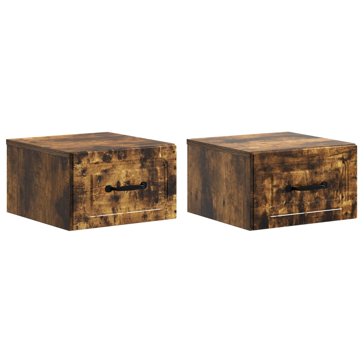 Wandbeugel Bedkast 2 pcs Gerookt eiken 34,5 x 33 x 20 cm